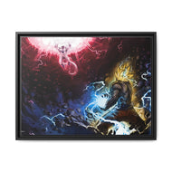 Goku vs. Frieza Canvas Framed Art Print