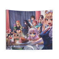 Miss Kobayashi's Dragon Maid Indoor Wall Tapestry