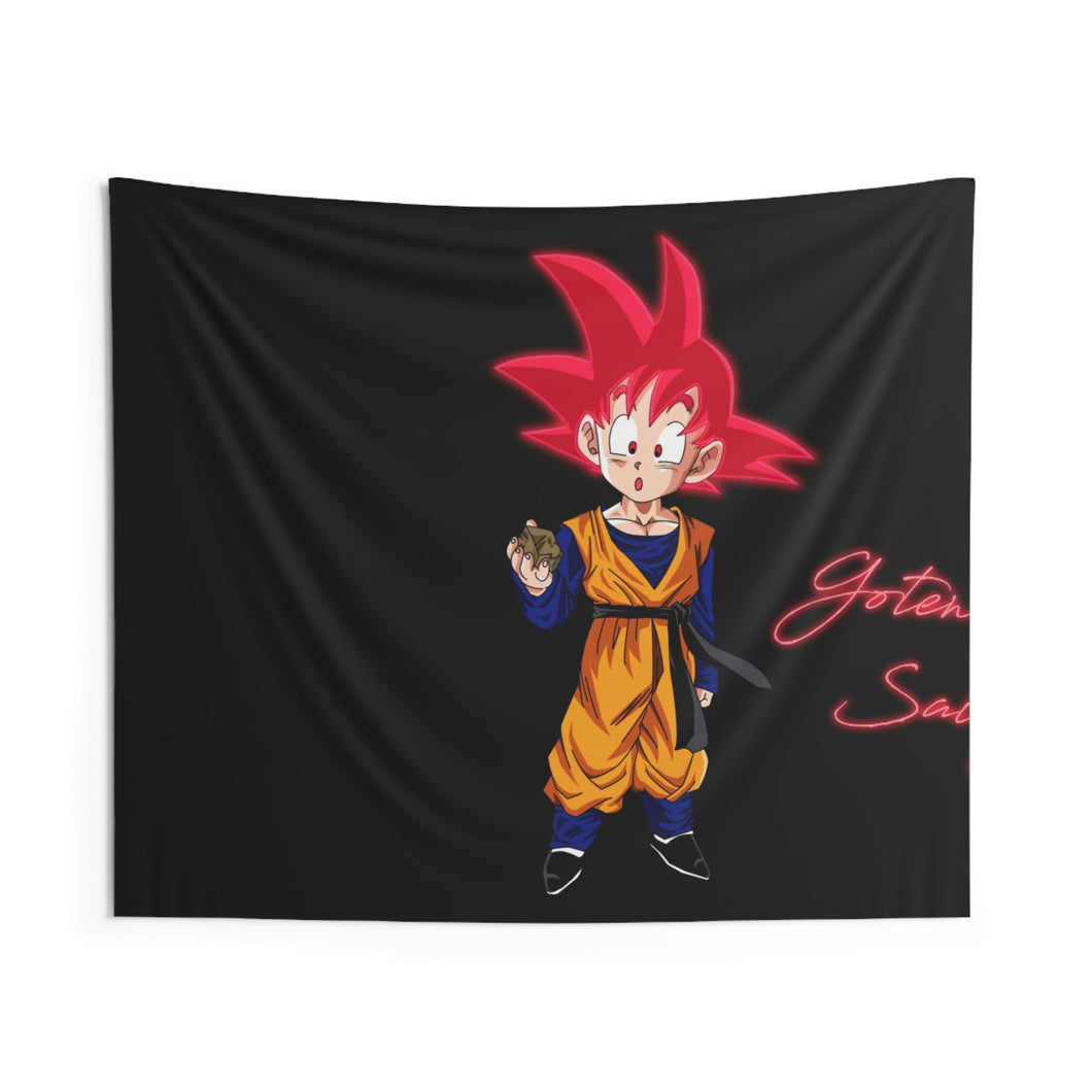 Goten the Super Saiyan God Indoor Wall Tapestry