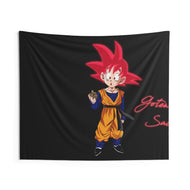 Goten the Super Saiyan God Indoor Wall Tapestry