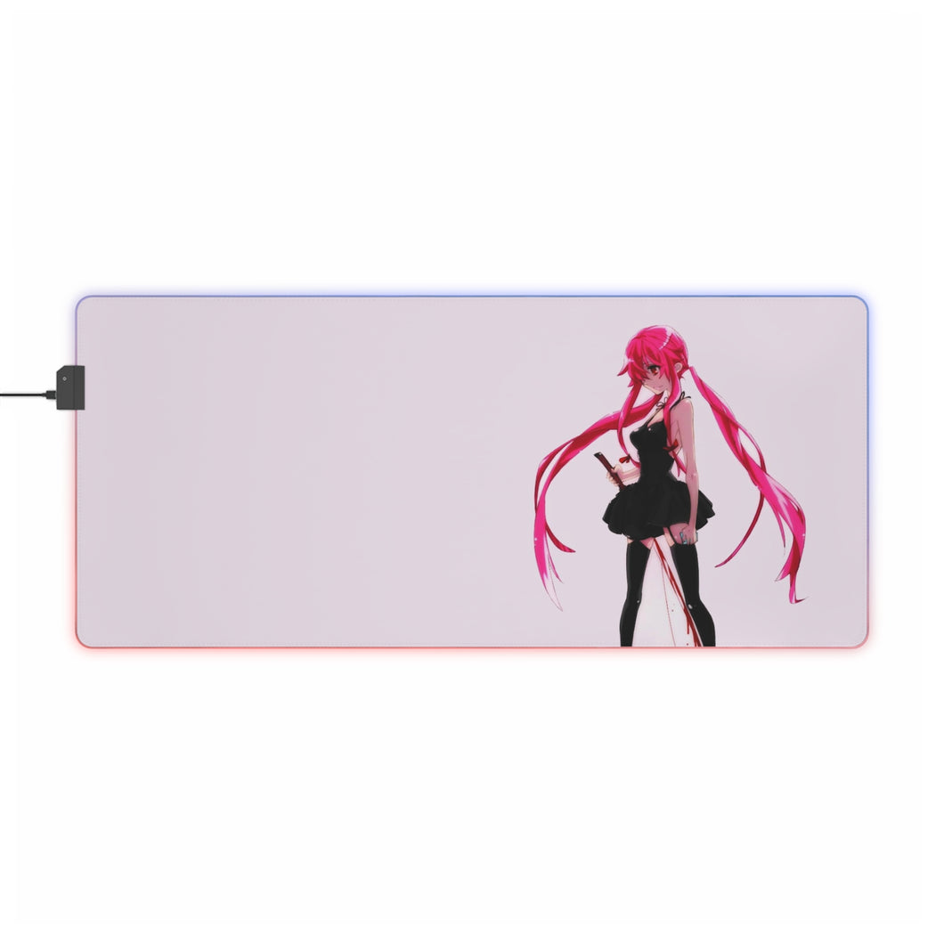 Mirai Nikki Yuno Gasai RGB LED Mouse Pad (Desk Mat)