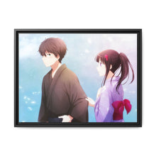 Load image into Gallery viewer, Eru Chitanda  And  Hōtarō Oreki Kimono Canvas Framed Art Print
