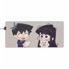 Load image into Gallery viewer, Komi Can&#39;t Communicate Komi Shouko, Tadano Hitohito RGB LED Mouse Pad (Desk Mat)
