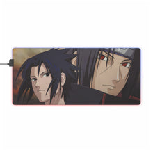 Load image into Gallery viewer, Sasuke and Itachi Uchiha RGB LED Mouse Pad (Desk Mat)

