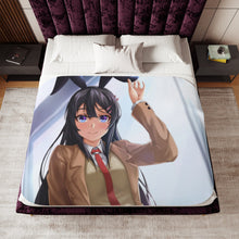 Load image into Gallery viewer, Rascal Does Not Dream of Bunny Girl Senpai Sherpa Blanket
