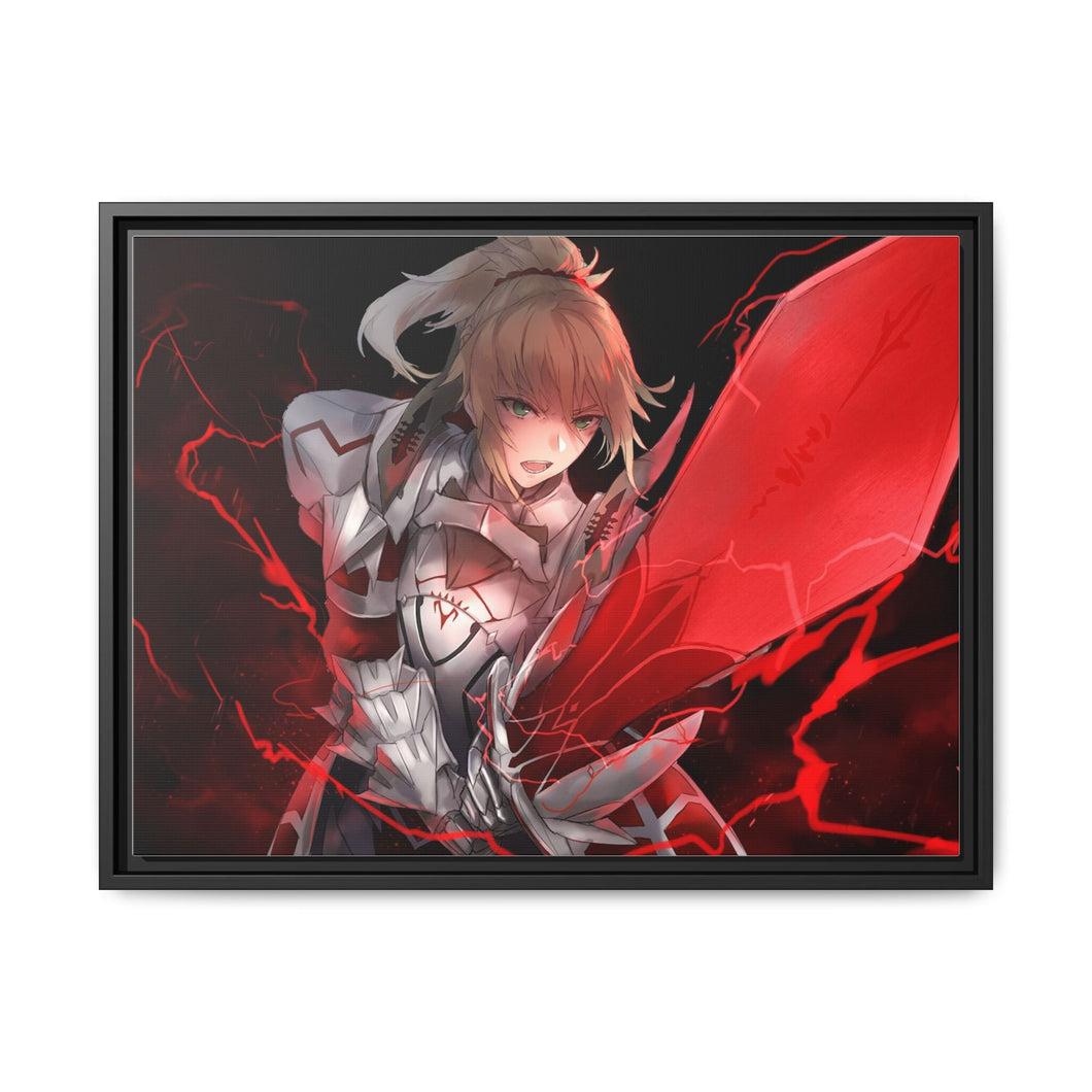 Fate/Apocrypha Saber Of Red Canvas Framed Art Print