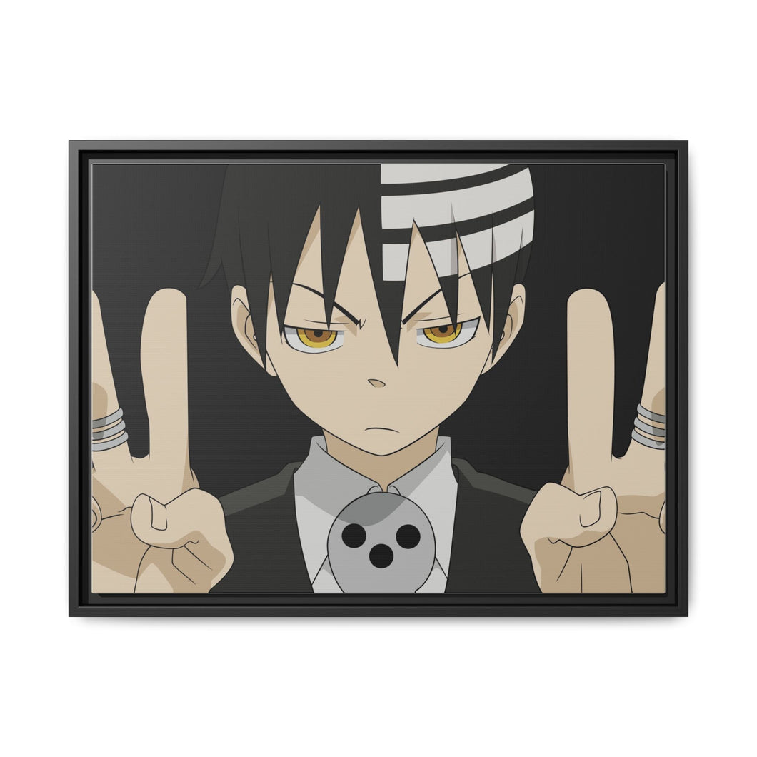 Soul Eater Death The Kid Canvas Framed Art Print