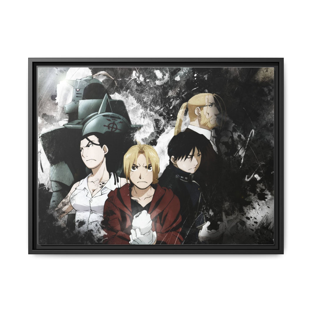 Anime FullMetal Alchemistr Canvas Framed Art Print
