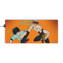 Load image into Gallery viewer, My Hero Academia Izuku Midoriya, Katsuki Bakugou RGB LED Mouse Pad (Desk Mat)

