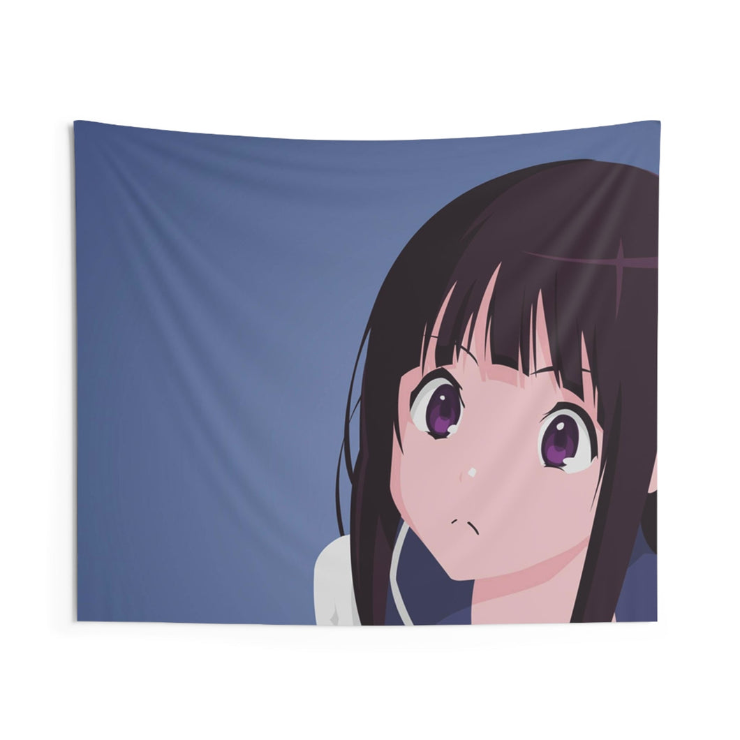 Eru Chitanda  Face Indoor Wall Tapestry
