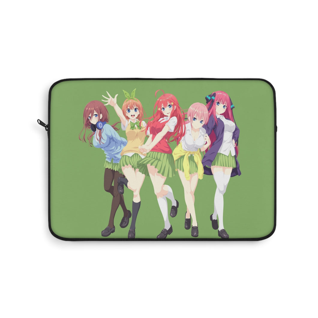 The Quintessential Quintuplets Miku Nakano, Itsuki Nakano, Nino Nakano, Yotsuba Nakano, Ichika Nakano Laptop Sleeve