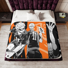 Load image into Gallery viewer, Tsukishima Kei Sherpa Blanket
