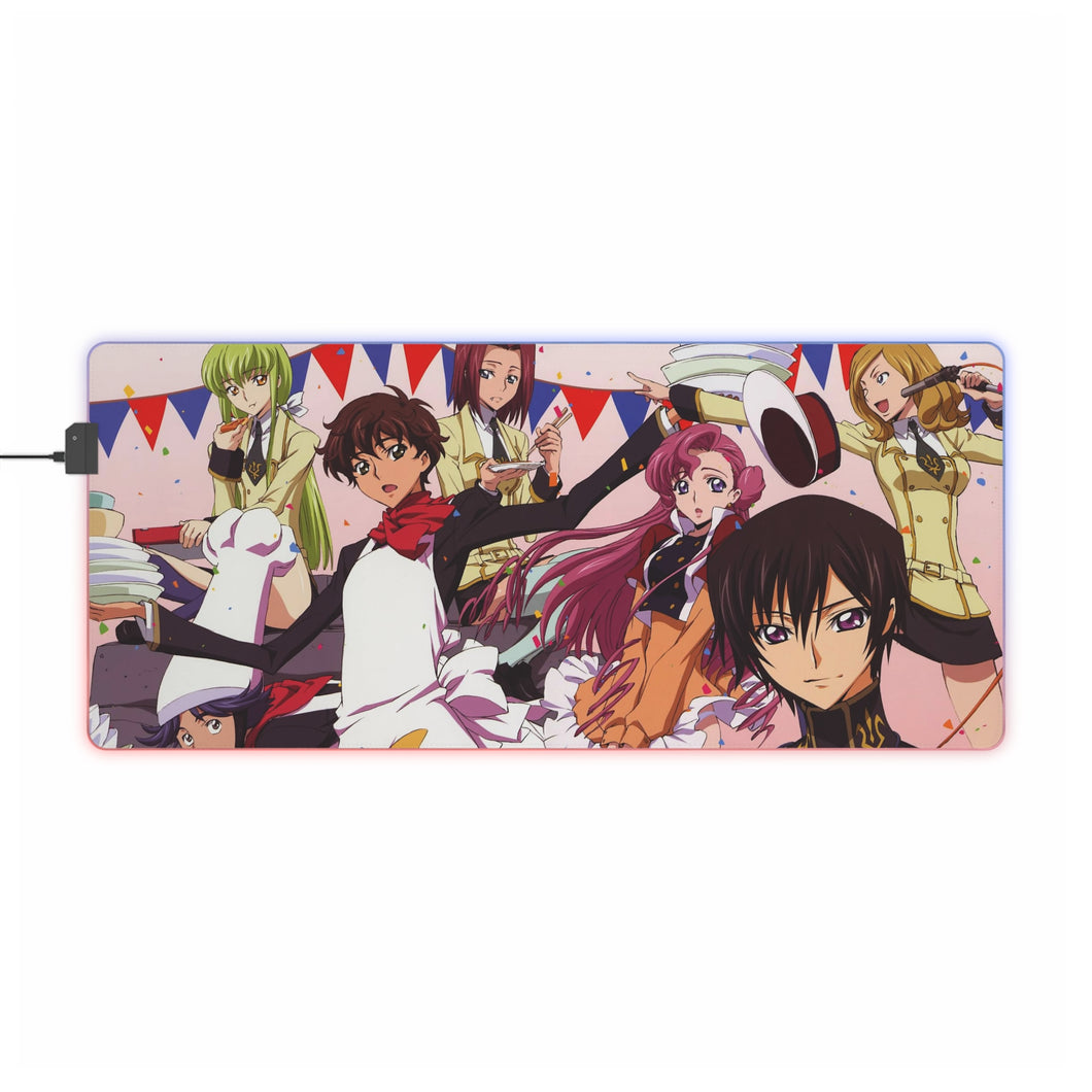 Code Geass Lelouch Lamperouge, Suzaku Kururugi RGB LED Mouse Pad (Desk Mat)