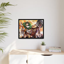 Load image into Gallery viewer, Levi and Eren (Titan) Canvas Framed Art Print
