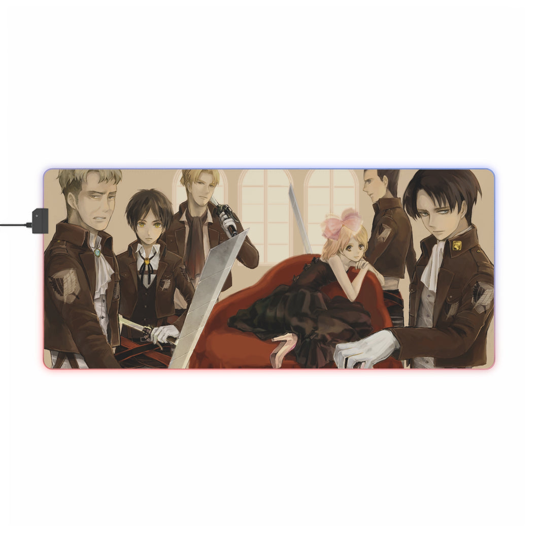 Anime Attack On Titan RGB LED Mouse Pad (Desk Mat)