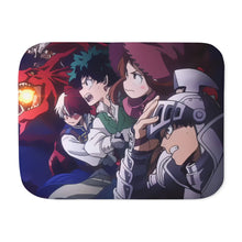 Load image into Gallery viewer, My Hero Academia Izuku Midoriya, Katsuki Bakugou, Tenya Iida Sherpa Blanket
