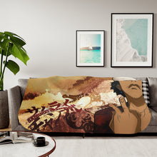 Load image into Gallery viewer, Anime Samurai Champloor Sherpa Blanket
