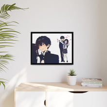Load image into Gallery viewer, Eru Chitanda  And  Hōtarō Oreki Canvas Framed Art Print
