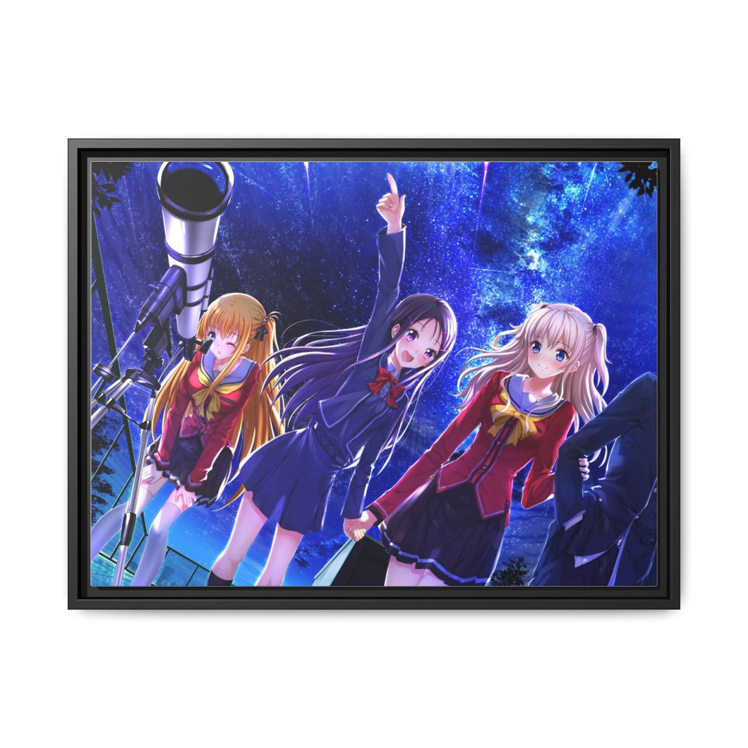 Charlotte Nao Tomori, Ayumi Otosaka, Joujirou Takajou Canvas Framed Art Print