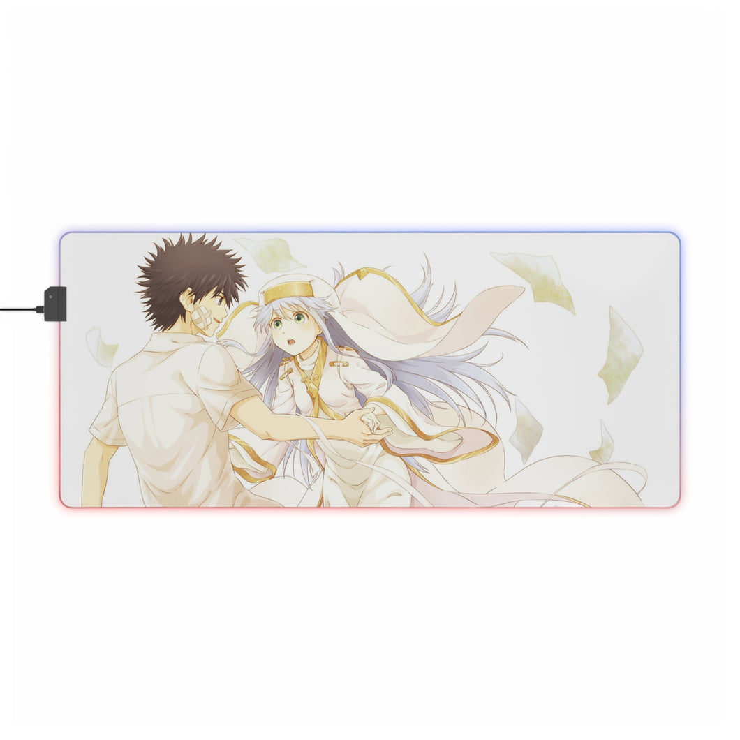 A Certain Magical Index Kamijou Touma, Index Librorum Prohibitorum RGB LED Mouse Pad (Desk Mat)