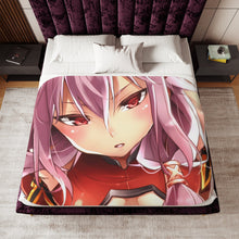 Load image into Gallery viewer, Guilty Crown Inori Yuzuriha Sherpa Blanket
