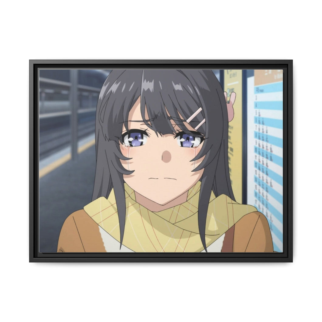 Mai Sakurajima Canvas Framed Art Print