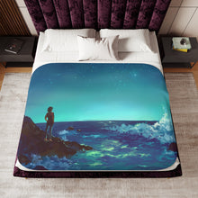 Load image into Gallery viewer, Anohana Jinta Yadomi Sherpa Blanket
