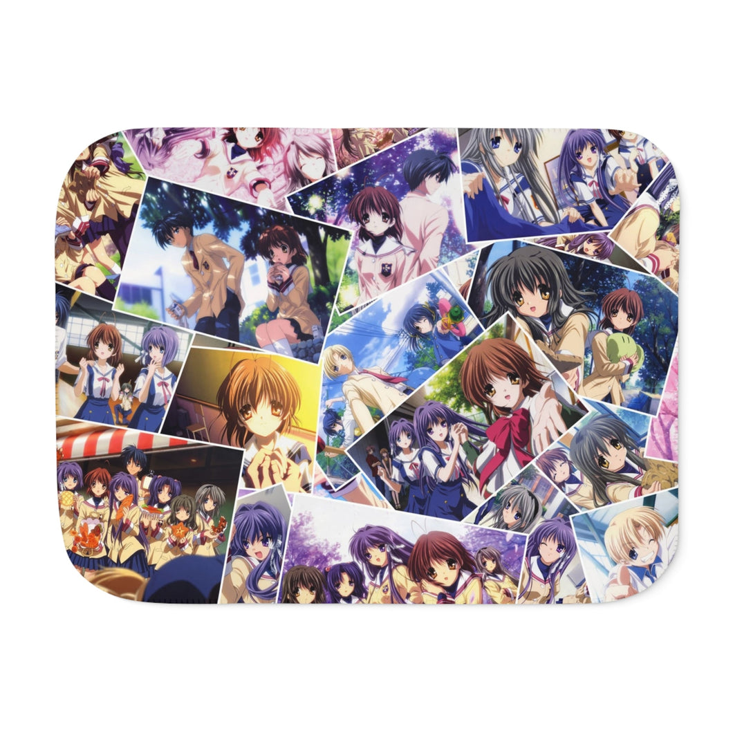 Clannad Tomoya Okazaki, Nagisa Furukawa, Tomoyo Sakagami, Kyou Fujibayashi, Fuuko Ibuki Sherpa Blanket