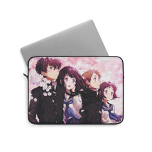 Load image into Gallery viewer, Hyouka Eru Chitanda, Satoshi Fukube, Mayaka Ibara Laptop Sleeve

