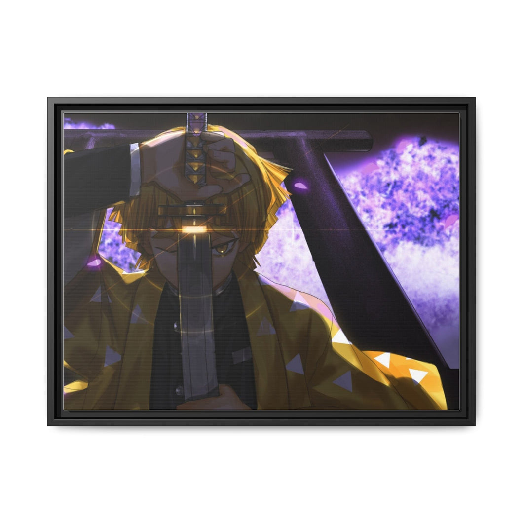 Demon Slayer: Kimetsu no Yaiba Zenitsu Agatsuma Canvas Framed Art Print