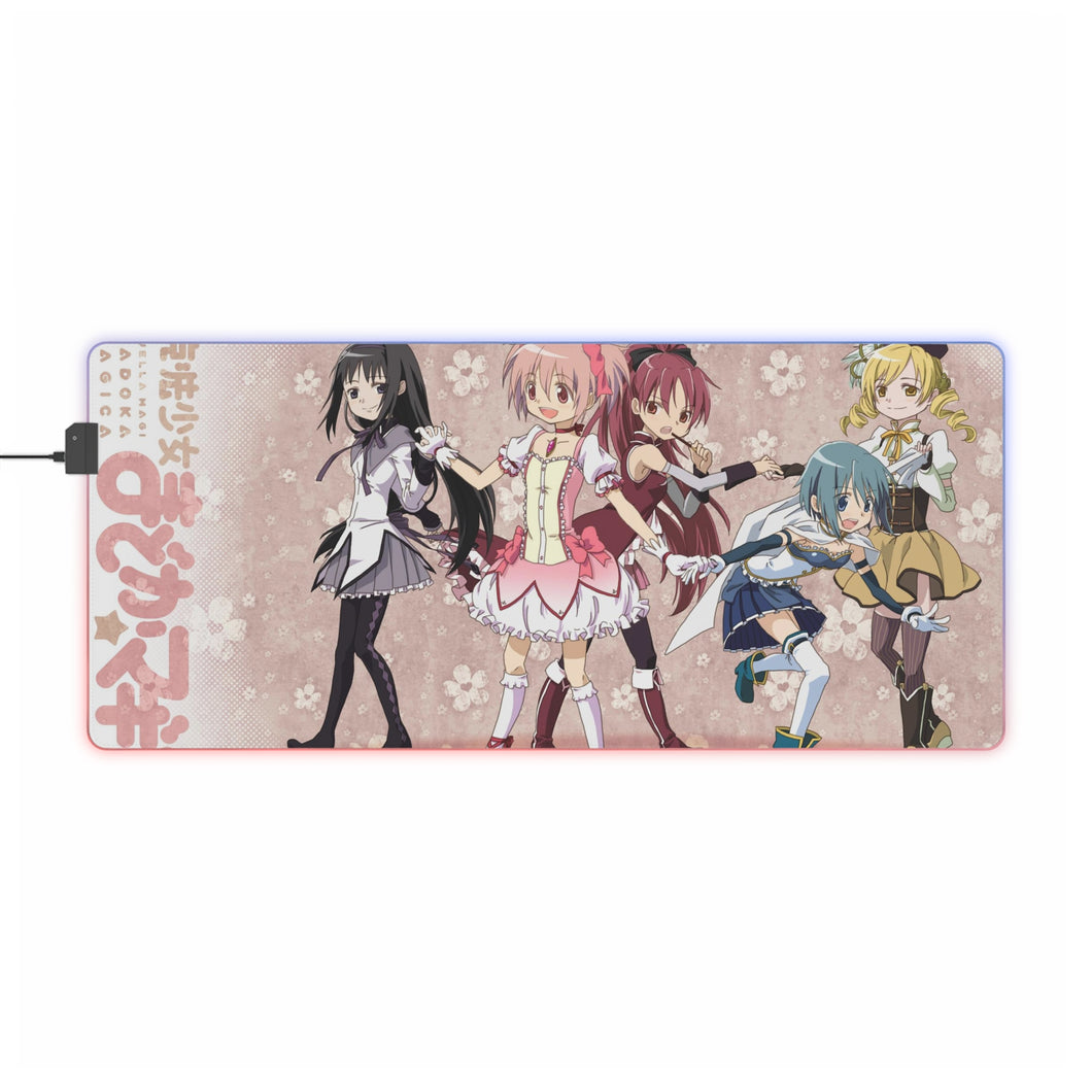 Puella Magi Madoka Magica RGB LED Mouse Pad (Desk Mat)