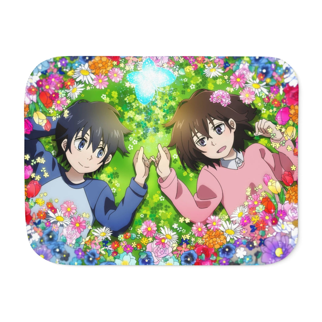 Anime ERASED Sherpa Blanket