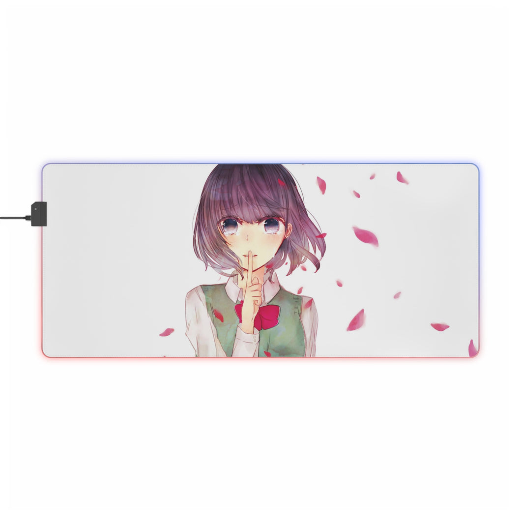 Kuzu No Honkai Hanabi Yasuraoka RGB LED Mouse Pad (Desk Mat)