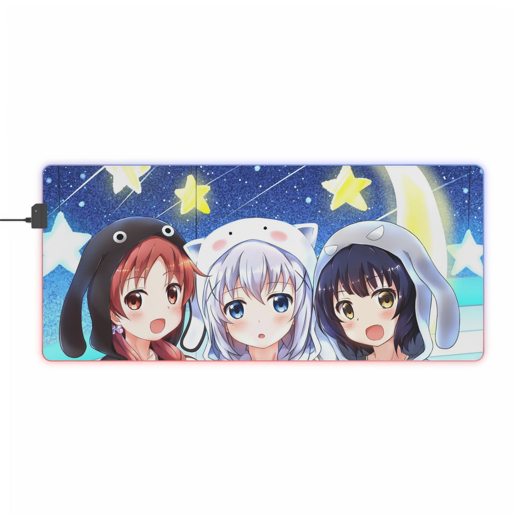 Is The Order A Rabbit? RGB LED Mouse Pad (Desk Mat)
