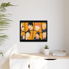 Load image into Gallery viewer, Daichi Sawamura Kei Tsukishima Shōyō Hinata Tadashi Yamaguchi and Yū Nishinoya Canvas Framed Art Print
