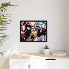 Load image into Gallery viewer, Blue Exorcist Rin Okumura, Yukio Okumura, Kuro, Shiemi Moriyama Canvas Framed Art Print
