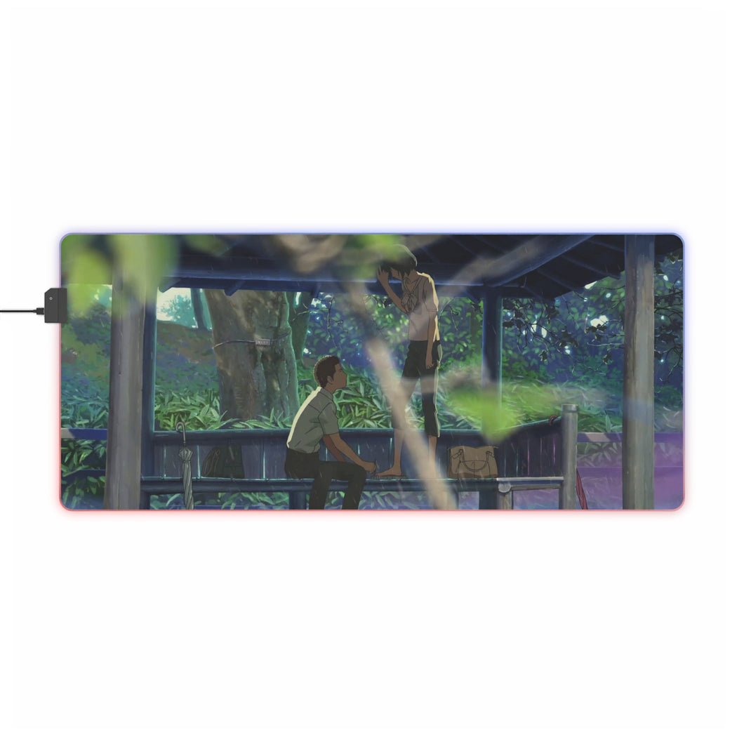 The Garden Of Words RGB LED Mouse Pad (Desk Mat)