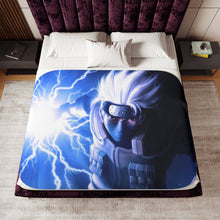 Load image into Gallery viewer, Kakashi Chidori Sherpa Blanket
