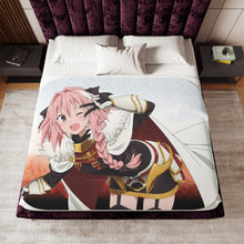 Load image into Gallery viewer, Rider of Black Sherpa Blanket
