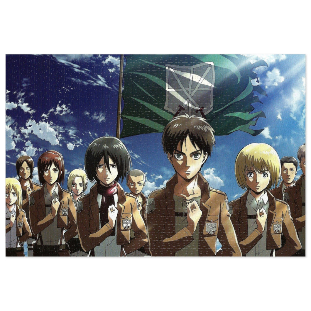 Eren yeager With Team Jigsaw Puzzle