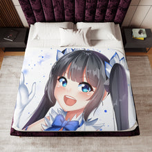 Load image into Gallery viewer, Is It Wrong to Try to Pick Up Girls in a Dungeon? Hestia Sherpa Blanket
