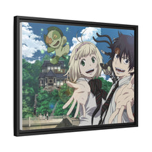 Load image into Gallery viewer, Blue Exorcist Rin Okumura, Kuro, Shiemi Moriyama Canvas Framed Art Print
