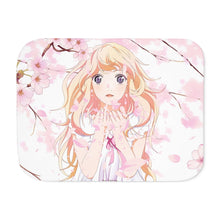 Load image into Gallery viewer, Anime Your Lie in April Sherpa Blanket

