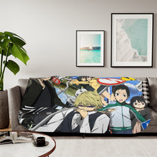 Load image into Gallery viewer, Durarara!! Izaya Orihara, Shizuo Heiwajima, Anri Sonohara Sherpa Blanket
