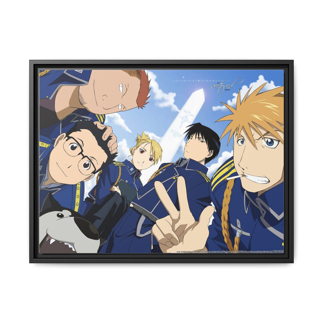 Anime FullMetal Alchemist Canvas Framed Art Print