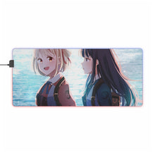 Load image into Gallery viewer, Lycoris Recoil Takina Inoue, Chisato Nishikigi RGB LED Mouse Pad (Desk Mat)
