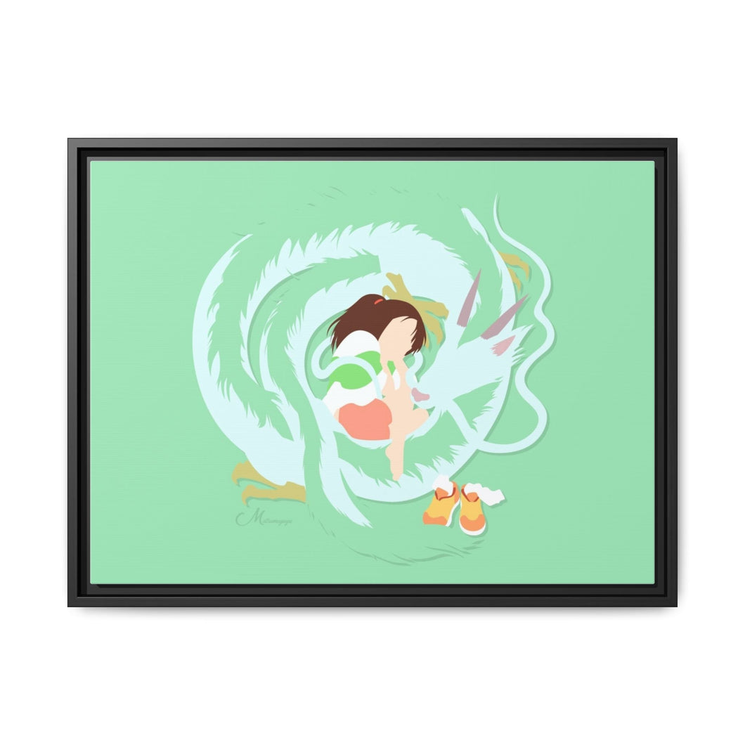 Anime Spirited Away Canvas Framed Art Print