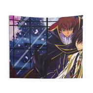 Code Geass Lelouch Lamperouge, Suzaku Kururugi Indoor Wall Tapestry