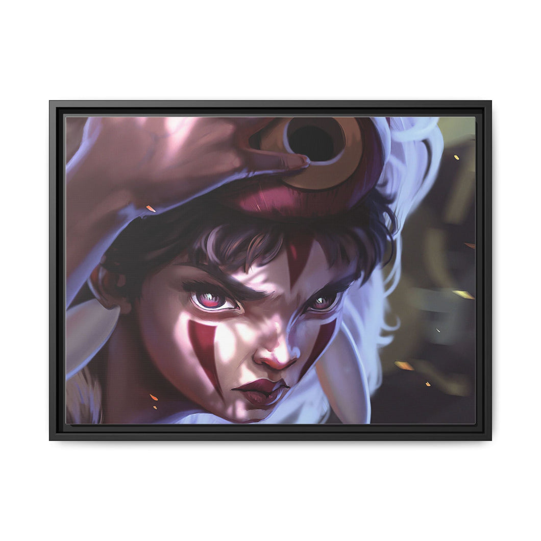 Anime Princess Mononoke Canvas Framed Art Print