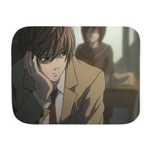 Load image into Gallery viewer, Death Note Light Yagami Sherpa Blanket
